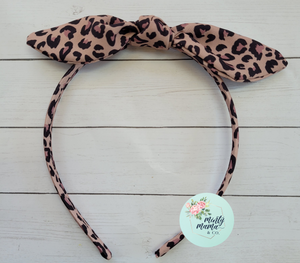 RTS:: Leopard Top Knot Headband