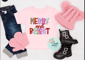 TODDLER/Youth Tee:: Merry & Bright Lights