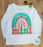 TODDLER Tee: Mini Christmas Rainbow