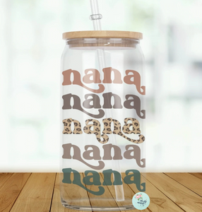 Glass Can Tumbler:: Personalized Name