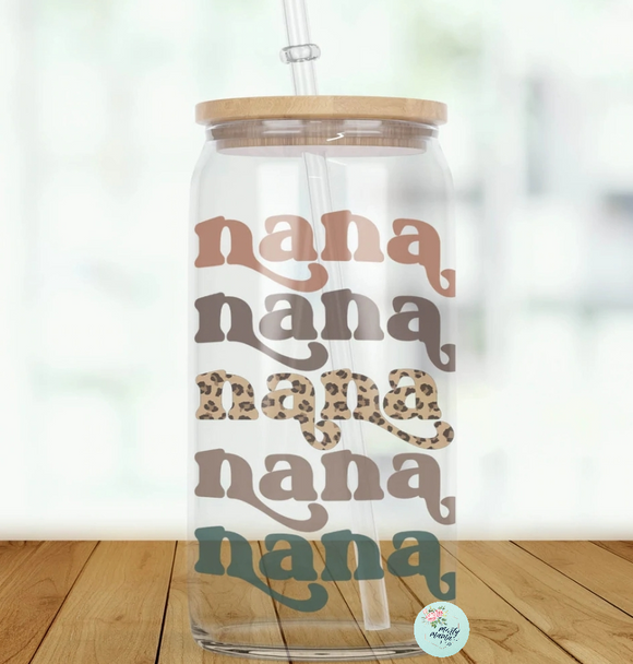 Glass Can Tumbler:: Personalized Name