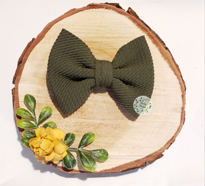 Fabric Bow:: Olive