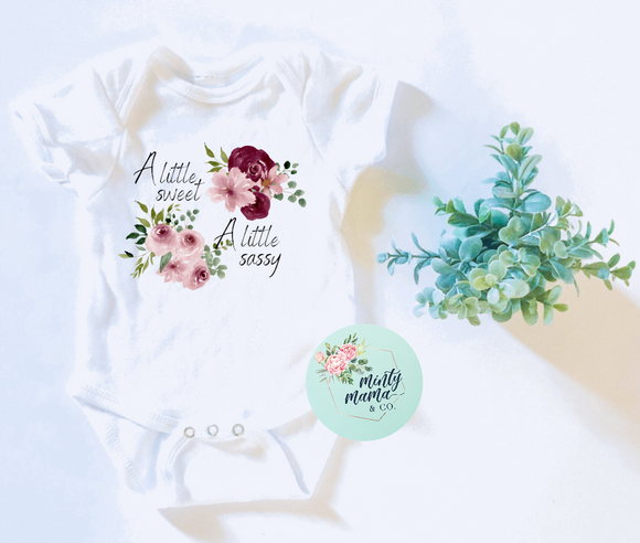 INFANT Bodysuit:: Sassy & Sweet Floral