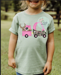 TODDLER/Youth Tee:: Pink Huntin' Kiddo