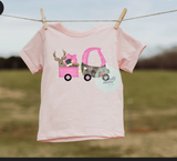 TODDLER/Youth Tee:: Pink Huntin' Kiddo