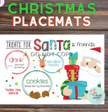 Coloring REUSABLE Placemats:: Christmas Themed