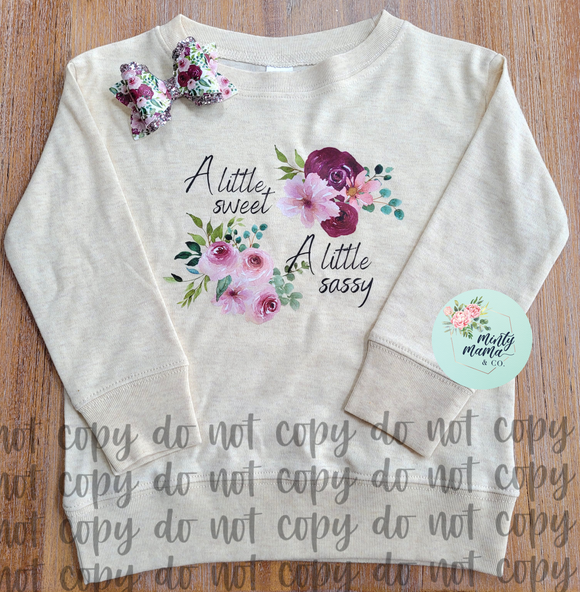 Lightweight Pullover:: Oatmeal Sassy/Sweet - 3T