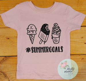 TODDLER/Youth Tee:: Summer Goals