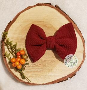 Fabric Bow:: Wine