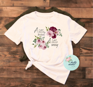 TODDLER/Youth Tee:: Sassy & Sweet Floral